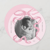 かわいいクリスマスベイビー ボウ フォト クリスマス (正面/裏面)