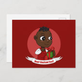 かわいいクリスマスベビー漫画はがき ポストカード (正面/裏面)