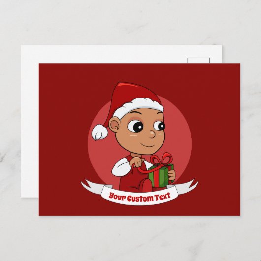 かわいいクリスマスベビー漫画はがき ポストカード (正面/裏面)