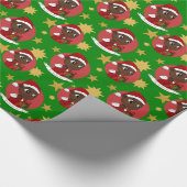 かわいいクリスマスベビー漫画ラッピング紙 ラッピングペーパー (角)