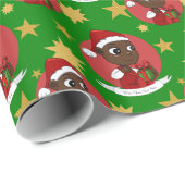 かわいいクリスマスベビー漫画ラッピング紙 ラッピングペーパー (ロールコーナー)