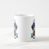 かわいいクリスマスベルネーズマウンテンドッグ コーヒーマグカップ (中央)