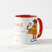 かわいいクリスマスベルマグ | 個人用ホリデー マグカップ (正面右)
