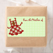 かわいいクリスマスベーカーのキッチンラベル ラベル (インサイチュ)