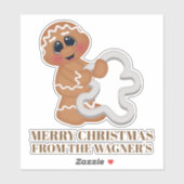 かわいいクリスマスベーキングのクッキーのステッカー シール (シート)