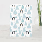 かわいいクリスマスペンギン素晴らしの孫娘 シーズンカード (裏面)