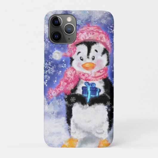 かわいいクリスマスペンギンiPhoneケース Case-Mate iPhoneケース (裏)