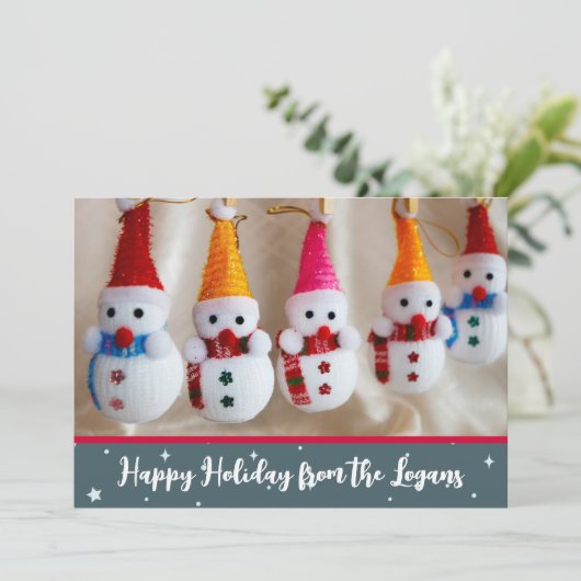 かわいいクリスマスホリデーカードをカスタマイズしよう シーズンカード (スタンド正面)