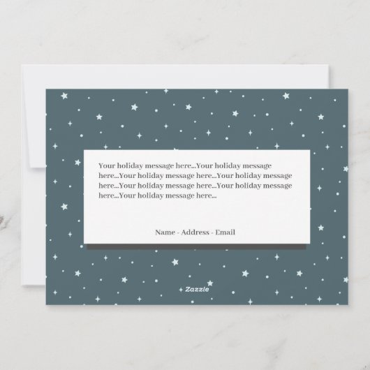 かわいいクリスマスホリデーカードをカスタマイズしよう シーズンカード (裏面)