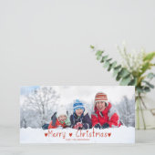 かわいいクリスマスホリデーカード | レッド シーズンカード (スタンド正面)