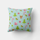 かわいいクリスマスホリデーパターン クッション (裏面)