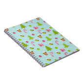 かわいいクリスマスホリデーパターン ノートブック (右側)