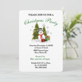 かわいいクリスマスホリデーパーティーの招待状 招待状 (スタンド正面)