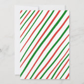 かわいいクリスマスホリデーパーティーオリジナル 招待状 (裏面)