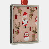 かわいいクリスマスホリデーマンガ メタルオーナメント (右)