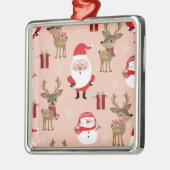 かわいいクリスマスホリデーマンガ メタルオーナメント (左)