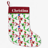 かわいいクリスマスホリデーマーメイド スモールクリスマスストッキング (正面)