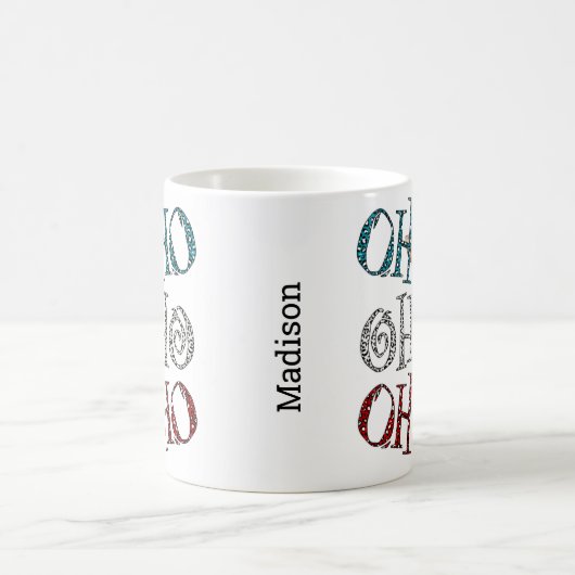 かわいいクリスマスホーホーホーホキリン コーヒーマグカップ (中央)