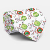かわいいクリスマスホーホーホー、キャンディーキャンオーナメント ネクタイ (ロール)