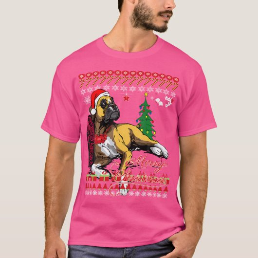 かわいいクリスマスボクサー Tシャツ (正面)