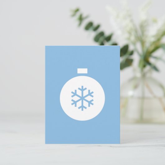 かわいいクリスマスボールはがき ポストカード (スタンド正面)