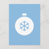 かわいいクリスマスボールはがき ポストカード (正面)