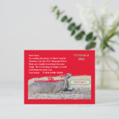 かわいいクリスマスポストカード/クリスマスに欲しいもの シーズンポストカード (スタンド正面)