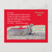 かわいいクリスマスポストカード/クリスマスに欲しいもの シーズンポストカード (正面)