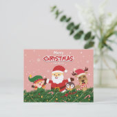 かわいいクリスマスポストカード ポストカード (スタンド正面)