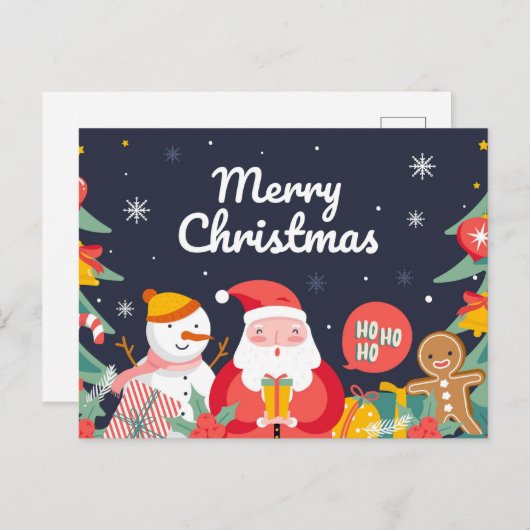 かわいいクリスマスポストカード ポストカード (正面/裏面)