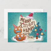 かわいいクリスマスポストカード ポストカード (正面/裏面)