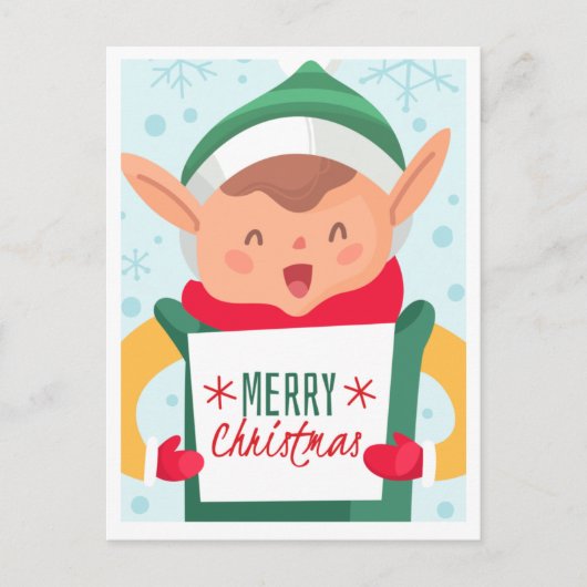 かわいいクリスマスポストカード ポストカード (正面)