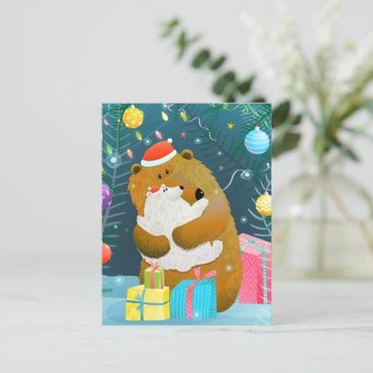 かわいいクリスマスポストカード ポストカード (スタンド正面)