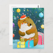 かわいいクリスマスポストカード ポストカード (正面/裏面)