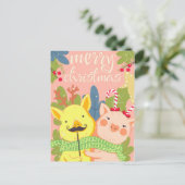 かわいいクリスマスポストカード ポストカード (スタンド正面)