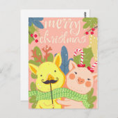 かわいいクリスマスポストカード ポストカード (正面/裏面)