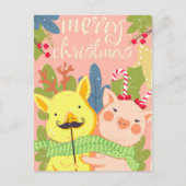 かわいいクリスマスポストカード ポストカード (正面)