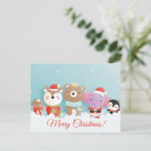 かわいいクリスマスポストカード ポストカード (スタンド正面)