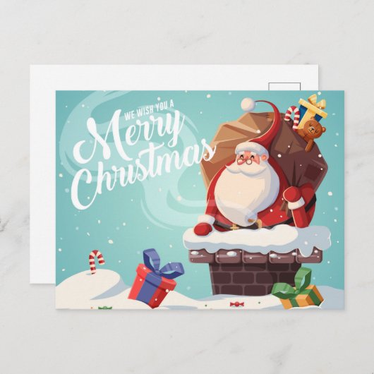 かわいいクリスマスポストカード ポストカード (正面/裏面)
