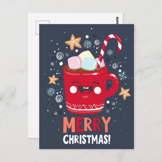 かわいいクリスマスポストカード ポストカード (正面/裏面)