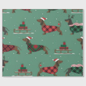 かわいいクリスマスポーチ ラッピングペーパー (フラット)