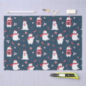 かわいいクリスマスポーラーベアーズ冬の休日 薄葉紙 (クラフト)