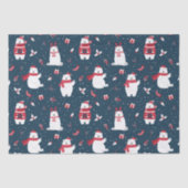 かわいいクリスマスポーラーベアーズ冬の休日 薄葉紙 (正面)