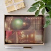 かわいいクリスマスマウスとフェスティバルストッキングデコページ 薄葉紙 (ギフト)