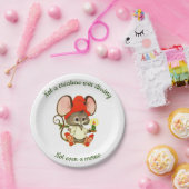 かわいいクリスマスマウスのパーティー ペーパープレート (パーティー)