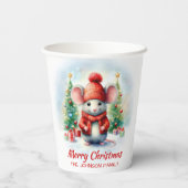 かわいいクリスマスマウスパーティー 紙コップ (裏面)