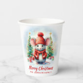 かわいいクリスマスマウスパーティー 紙コップ (正面)
