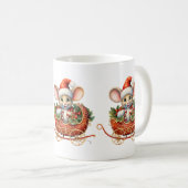 かわいいクリスマスマウスマグ コーヒーマグカップ (正面右)