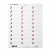 かわいいクリスマスマウス住所 シール (フルシート)