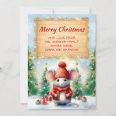 かわいいクリスマスマウス シーズンカード (正面)